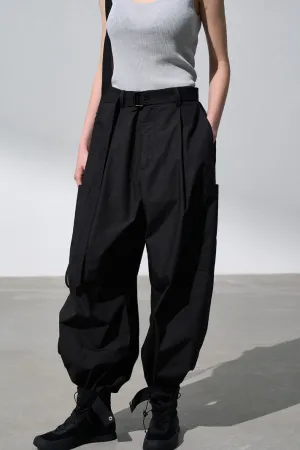 100 cotton banana silhouette cargo pants | 3 color