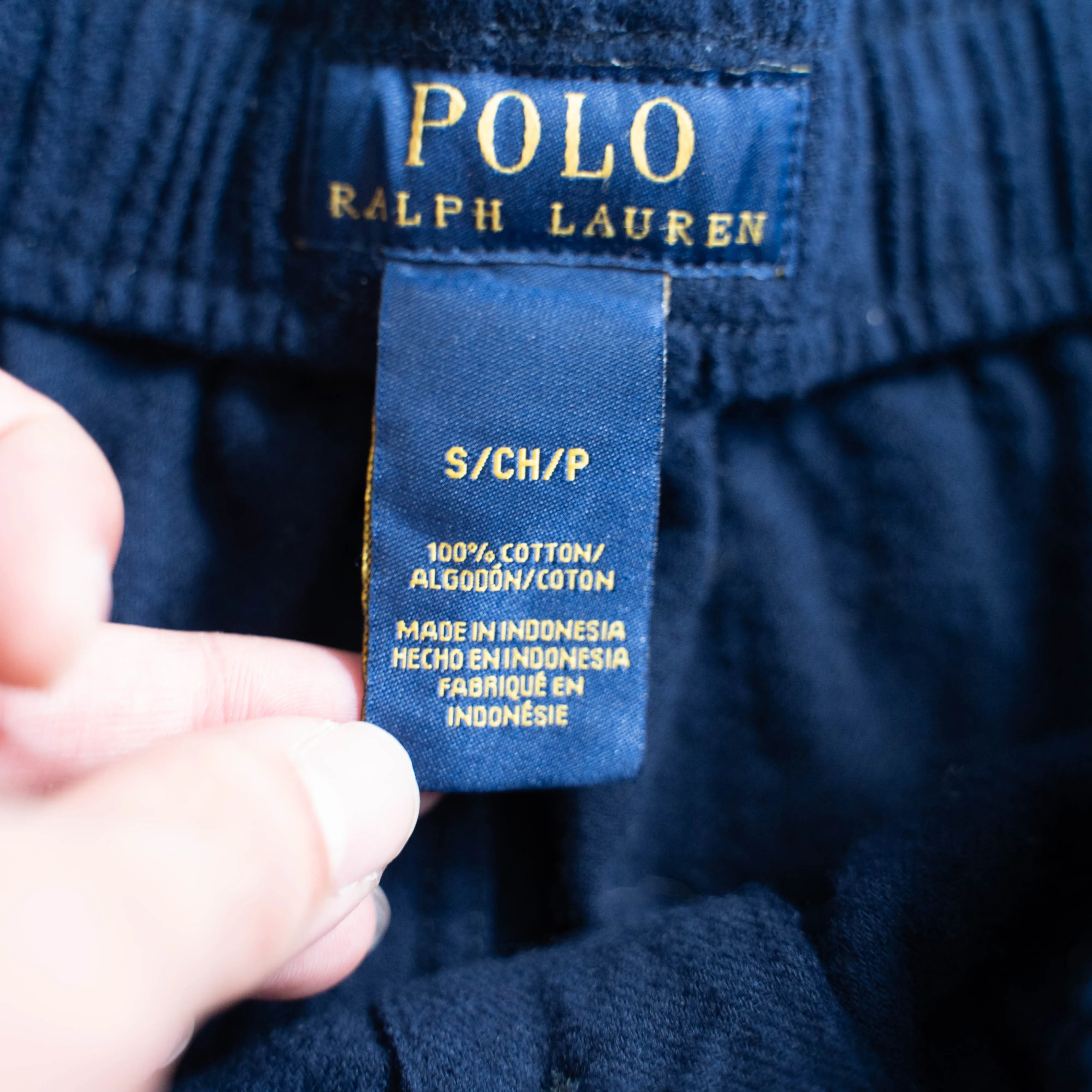 1990-00s 'POLO Ralph Lauren' navy color  pajama pants