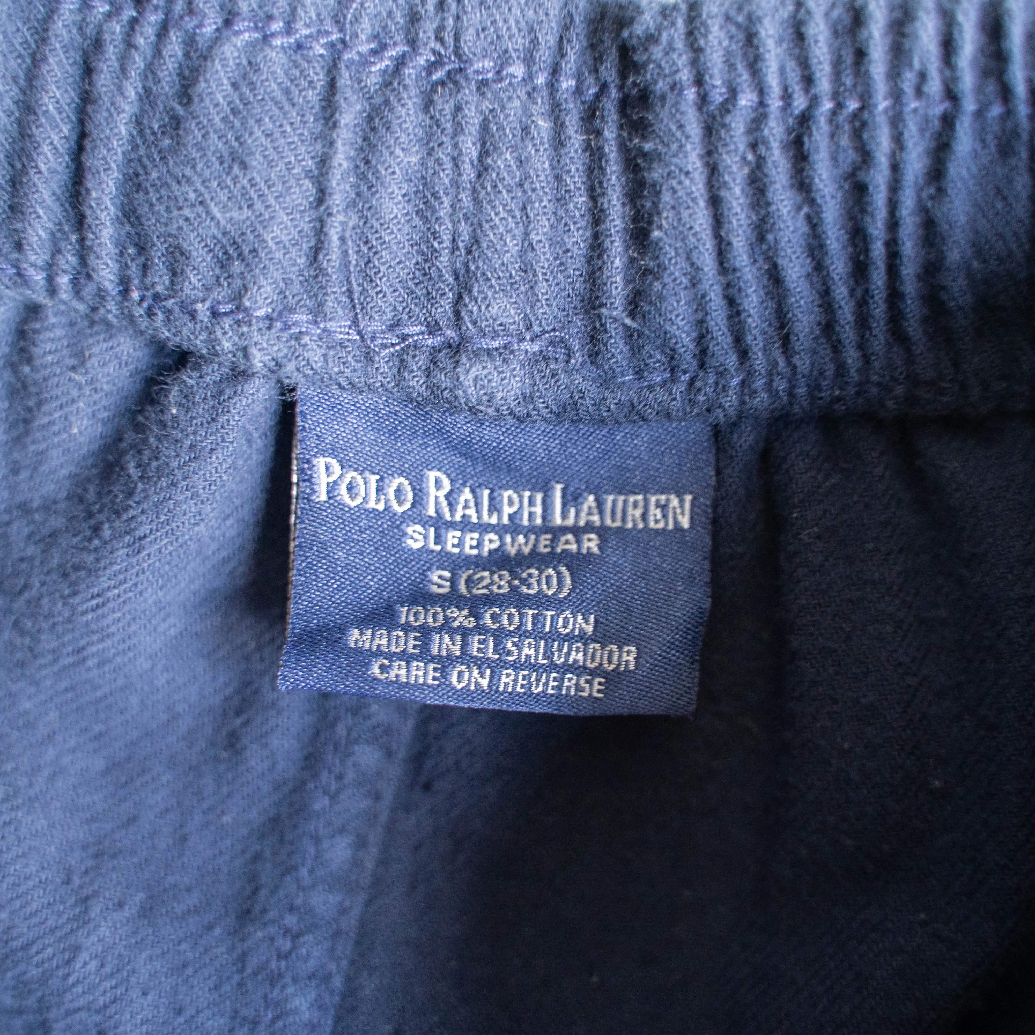 1990-00s 'POLO Ralph Lauren' navy color  pajama pants