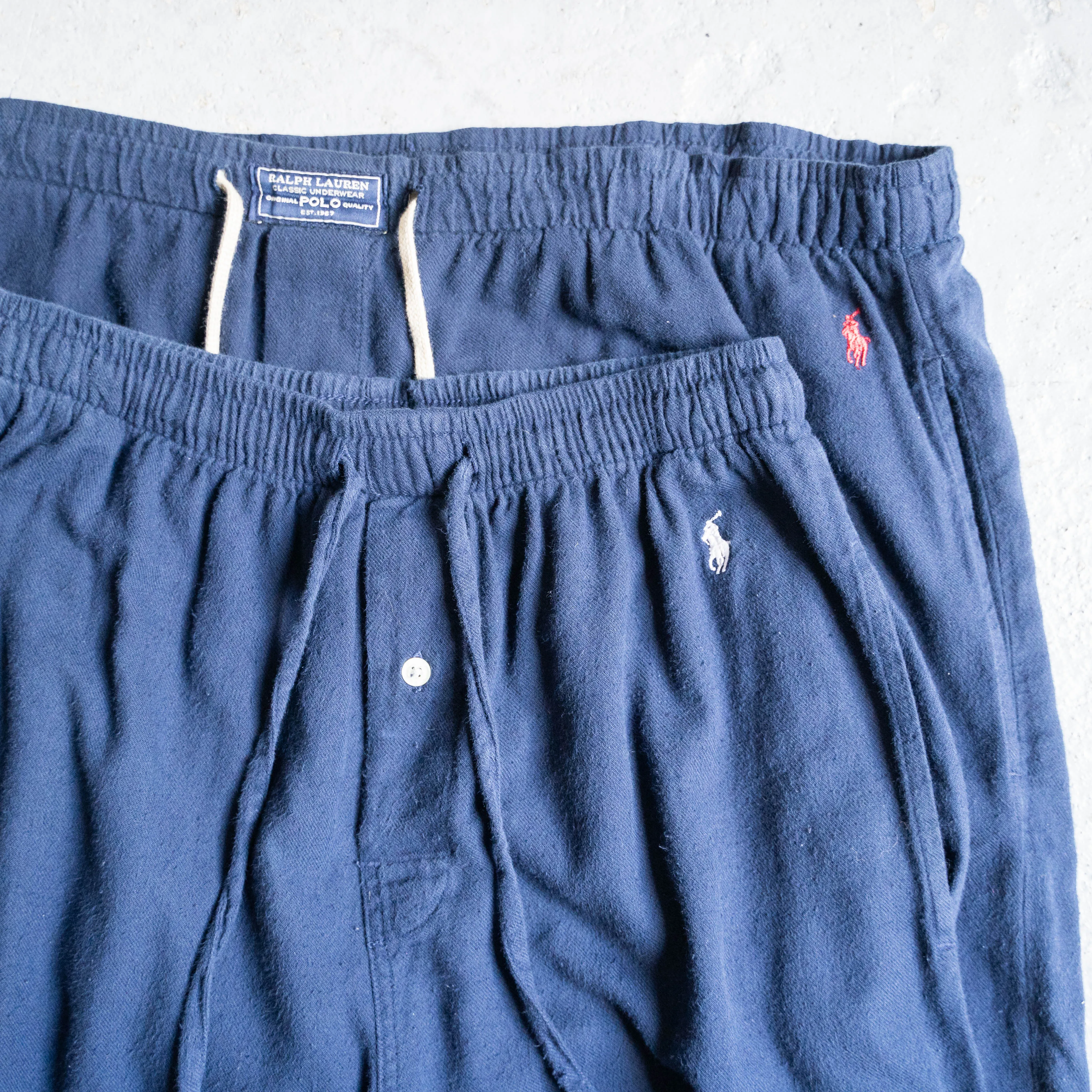 1990-00s 'POLO Ralph Lauren' navy color  pajama pants