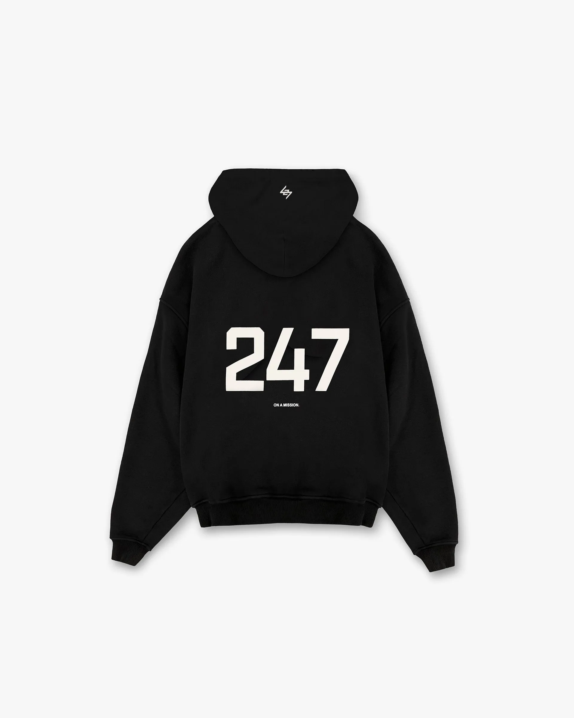 247 Oversized Hoodie - Jet Black