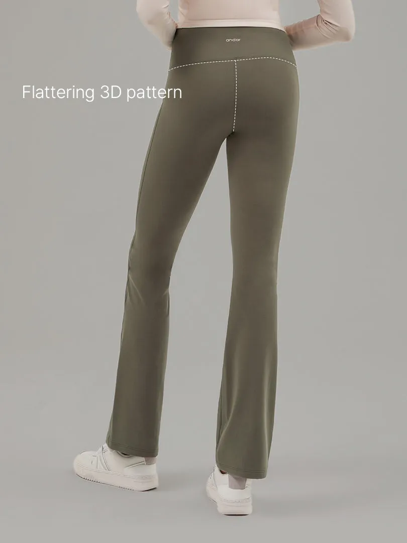 Airwarm Brushed Fleece Flare Leggings (Long)