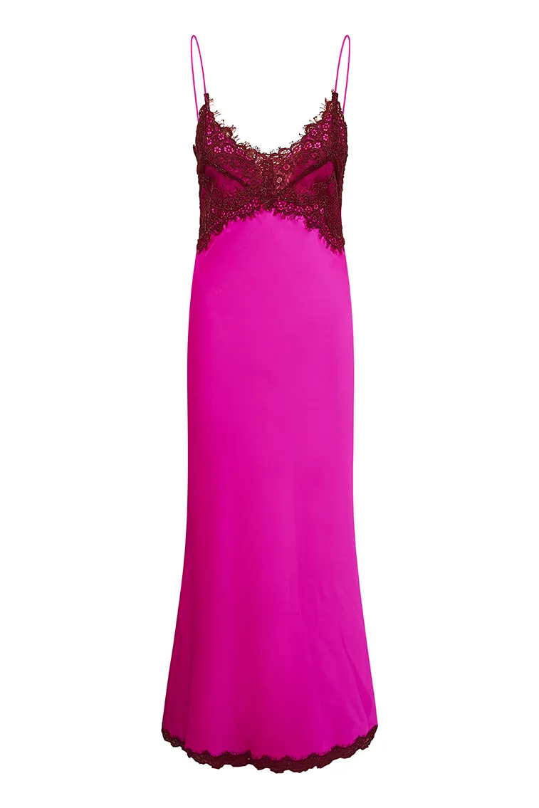 Ameliane Lace-Trimmed Slip Dress