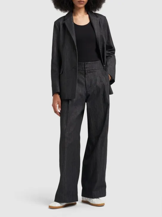 &#x27;S Max Mara   Athos cotton denim effect wide pants 