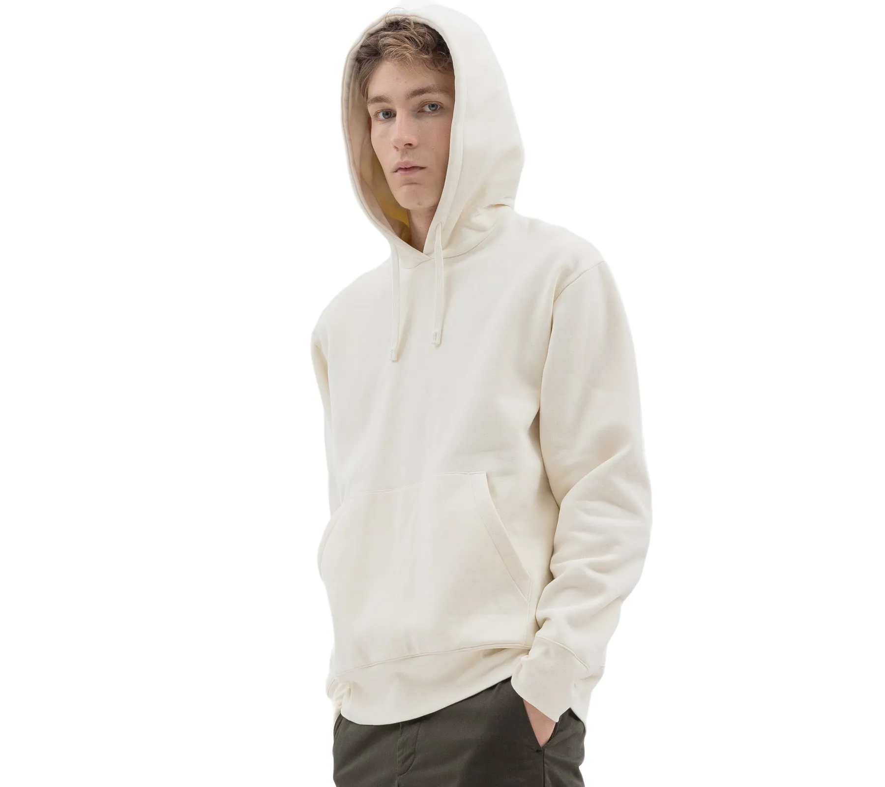 Arne Brushed Cotton Hoodie | Ecru