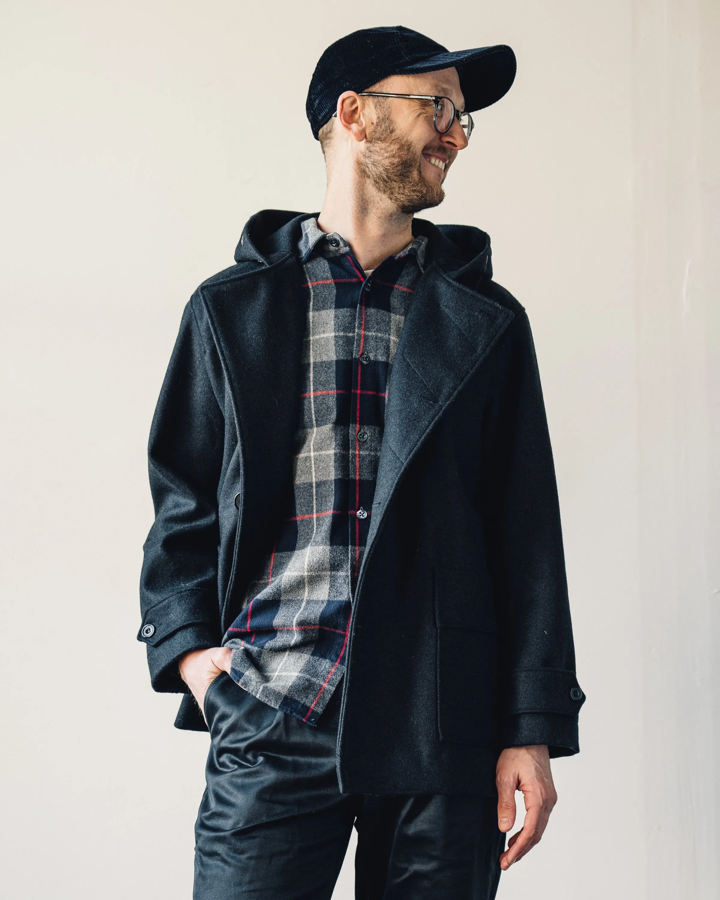 Arpenteur Kabig Coat, Navy