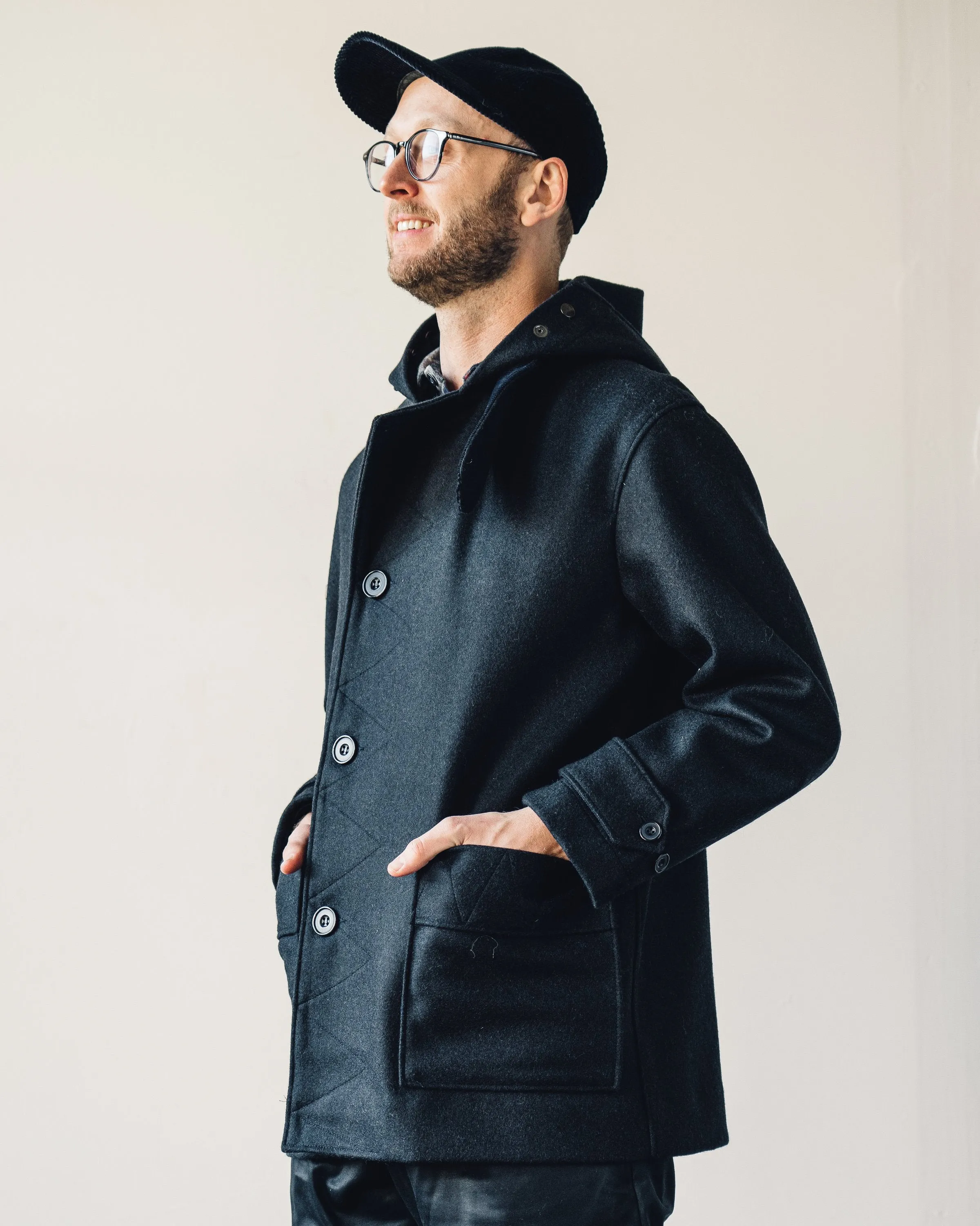 Arpenteur Kabig Coat, Navy