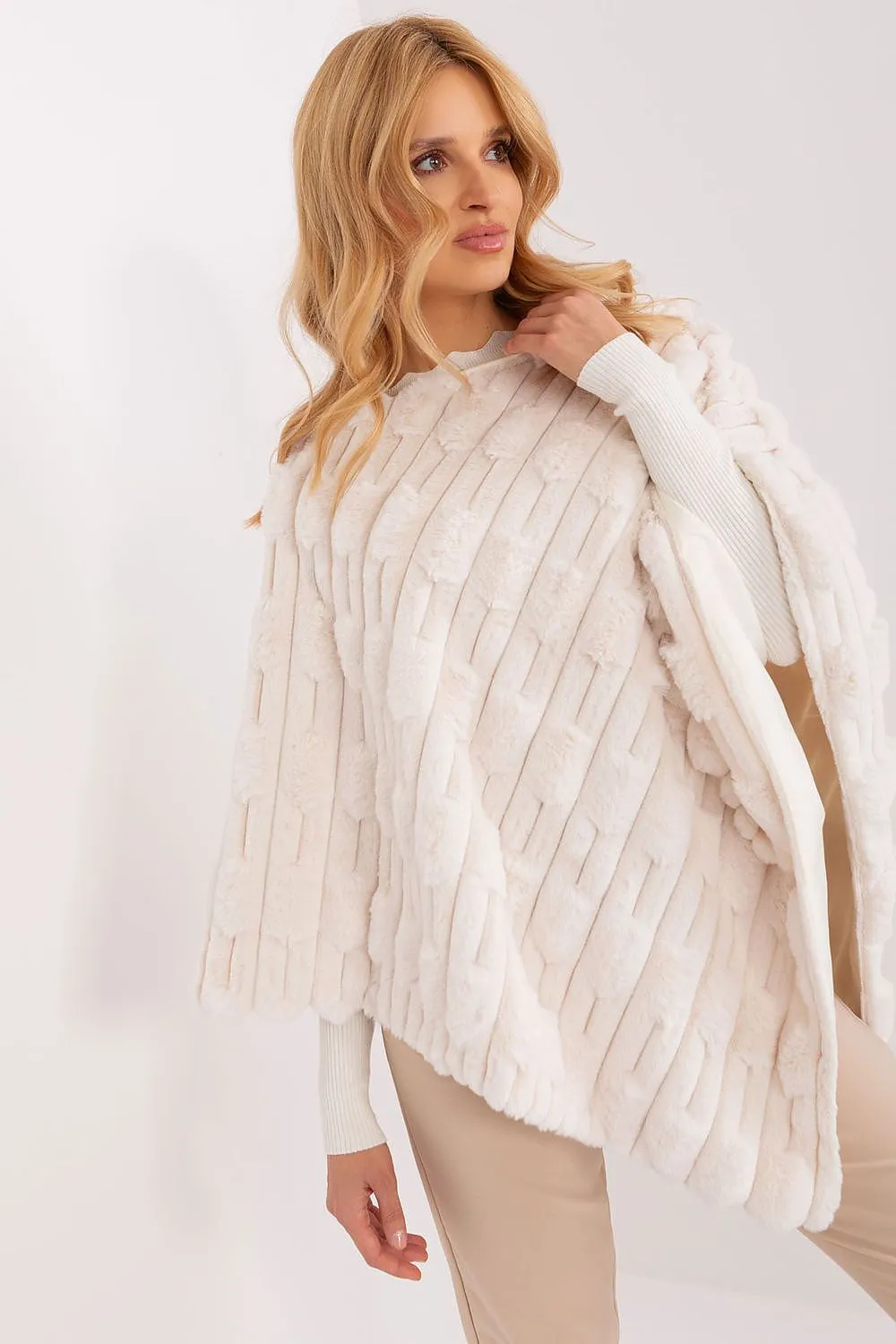 AT Cozy Textured Poncho