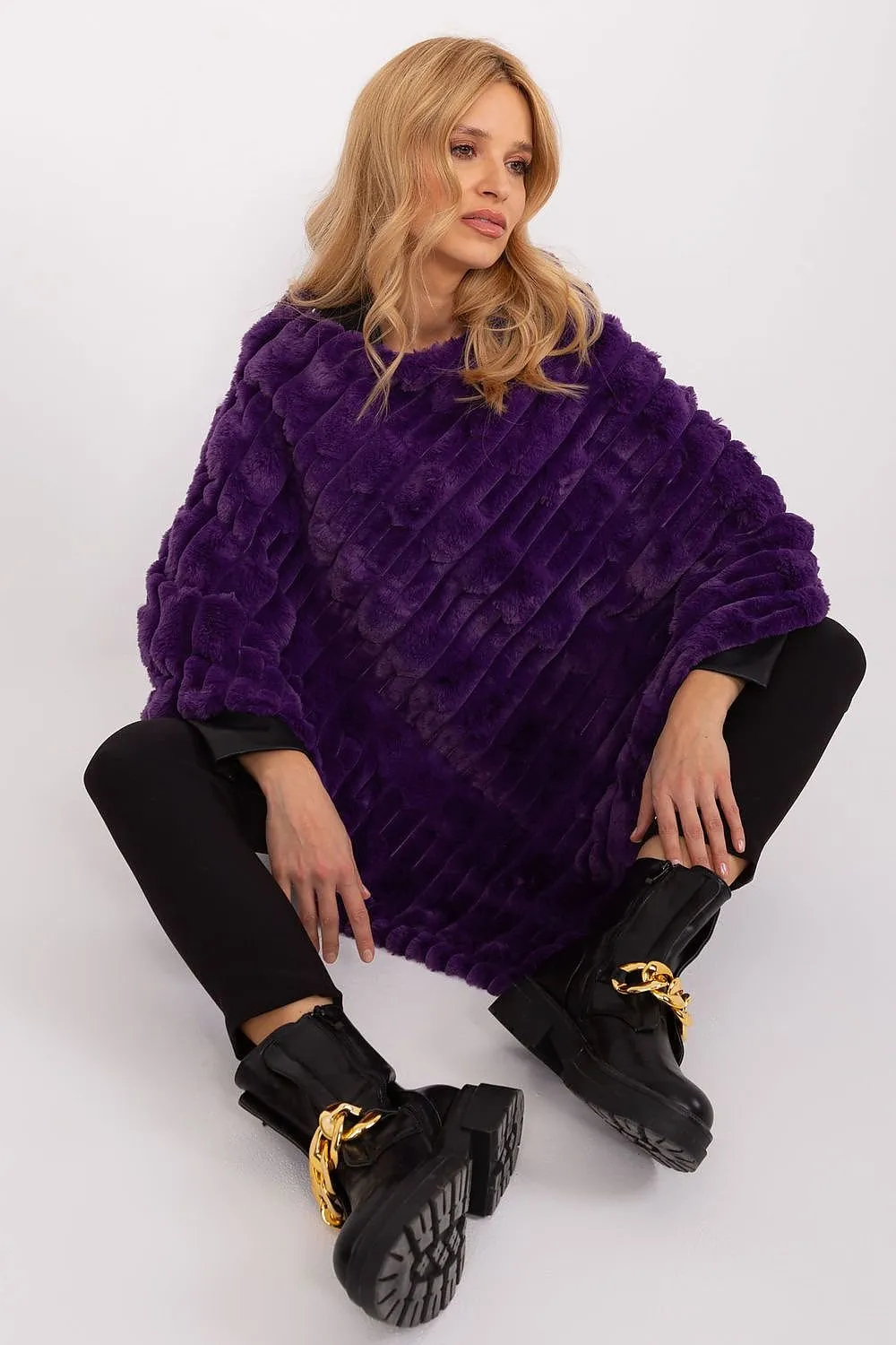 AT Cozy Textured Poncho