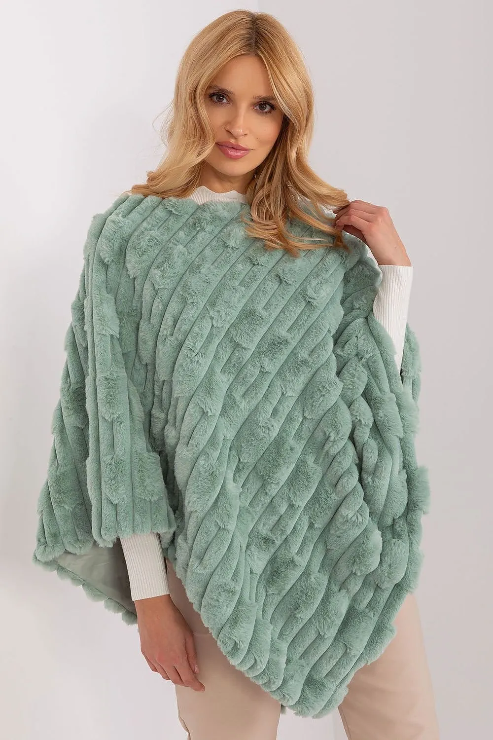 AT Cozy Textured Poncho