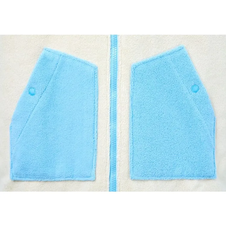 Barrel Kids Raglan Zip-Up Poncho Towel-SKYBLUE