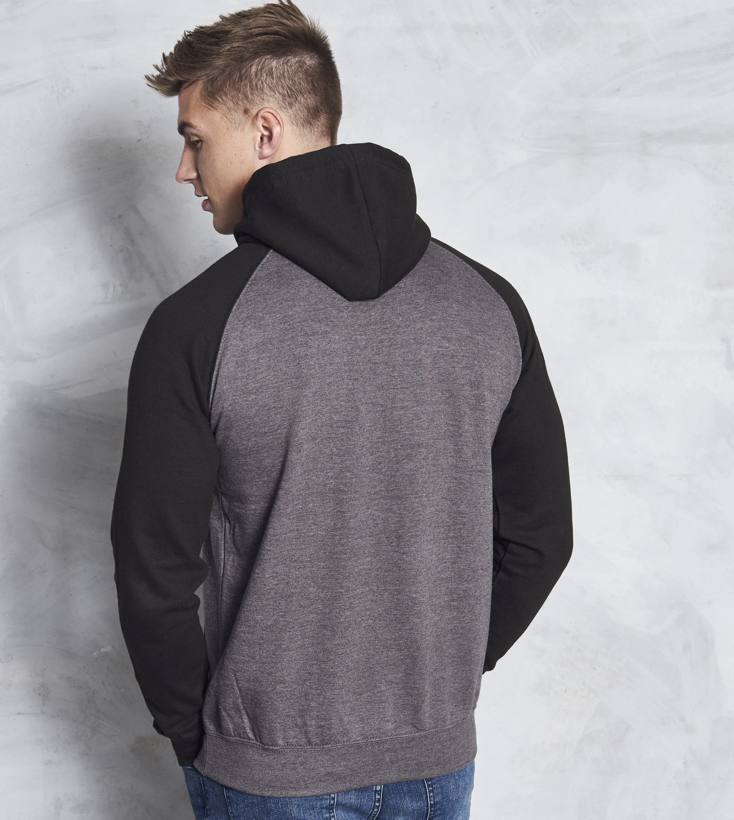 Baseball Hoodie | OXFORD NAVY/HEATHER GREY