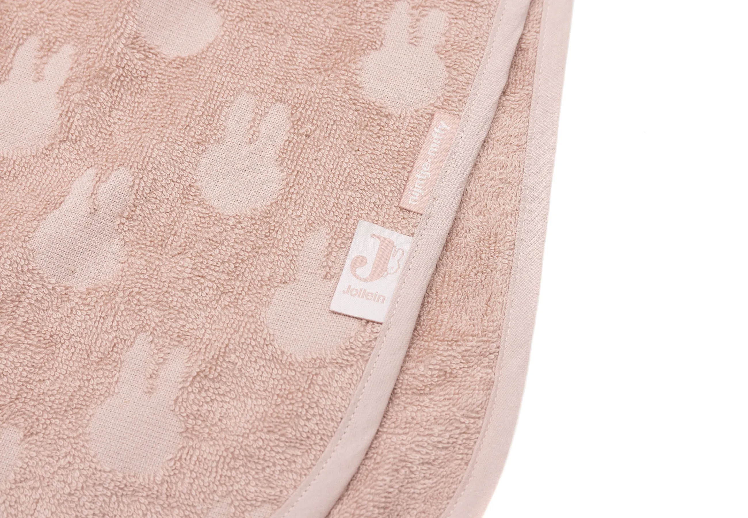 Bath Poncho Terry Miffy Jacquard - Wild Rose