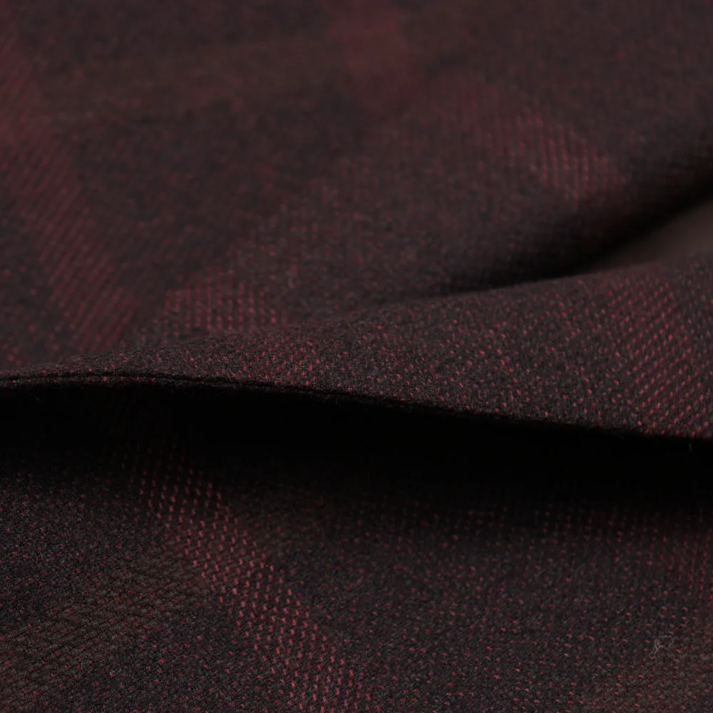 Belvest Burgundy Check Wool Sport Coat