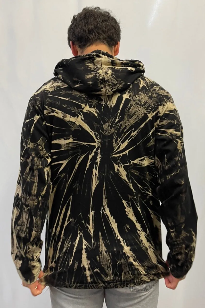 Black Tie Dye Hoodie