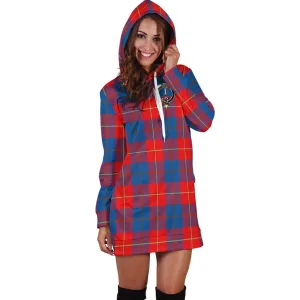 Blane Tartan Hoodie Dress with Family Crest