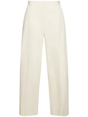 Bottega Veneta   Light cotton twill tapered pants 