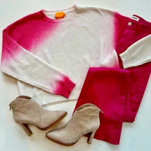 Br042 Pink Ombré Sweater