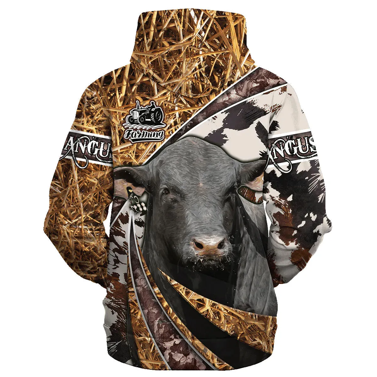 Brangus Cattle Hoodie 3D All Over Print, Cute Cow Hoodie Men Women