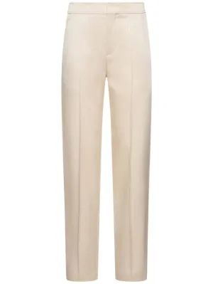 Brunello Cucinelli   Satin cady wide pants 