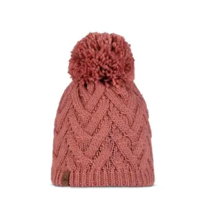 Buff Knitted & Polar Beanie Caryn Crimson