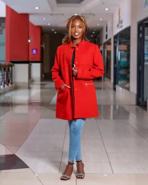 Burnt Orange Trench Coat