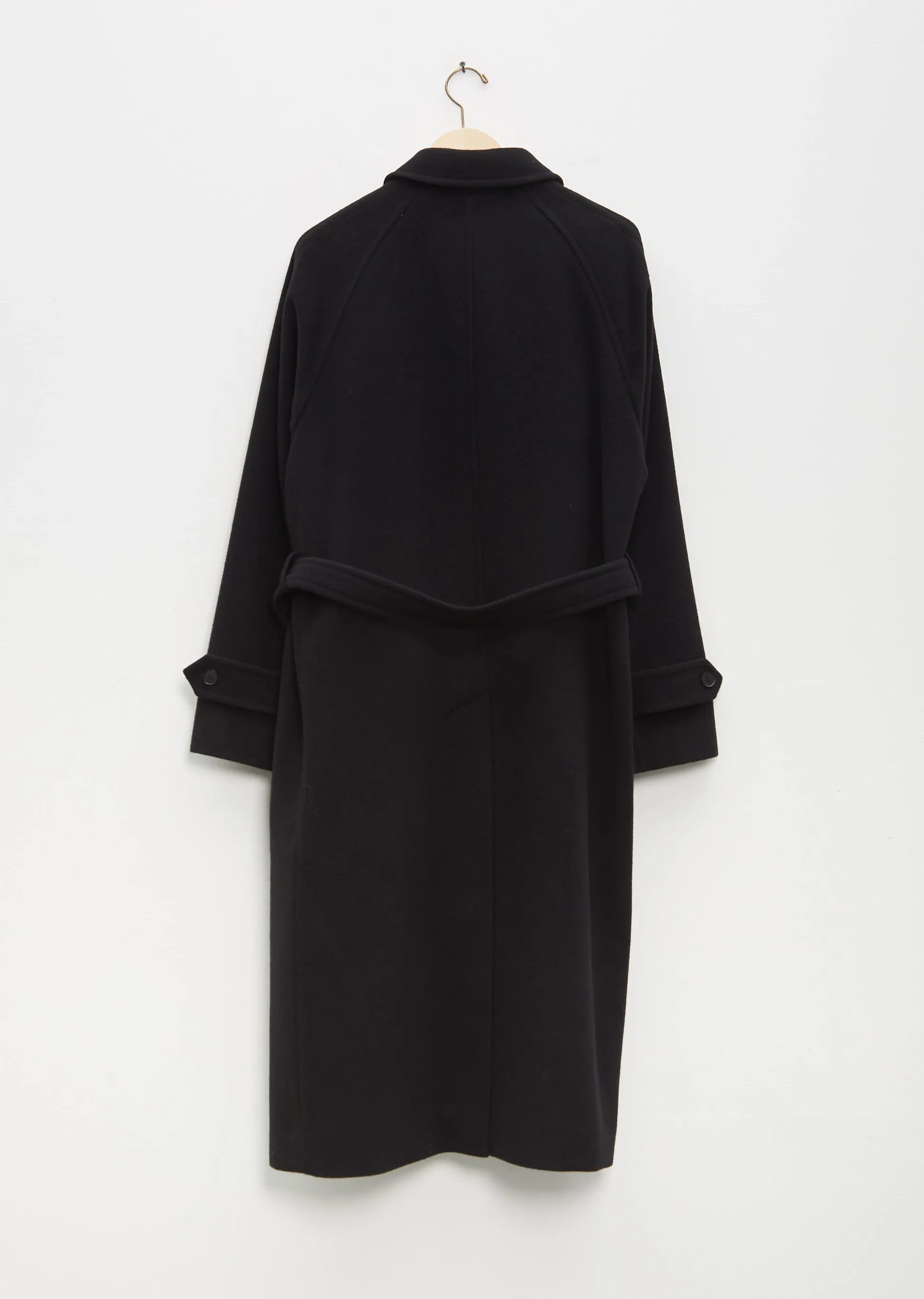 Cashmere Wool Mosser Soutien Collar Coat