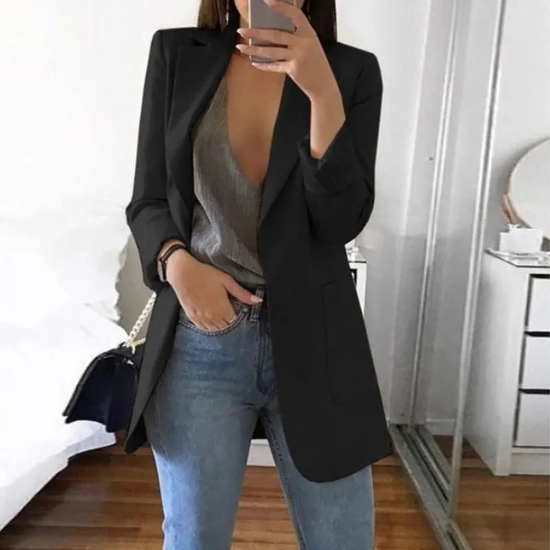 Casual Slim Lapel Coat Cardigan Blazers