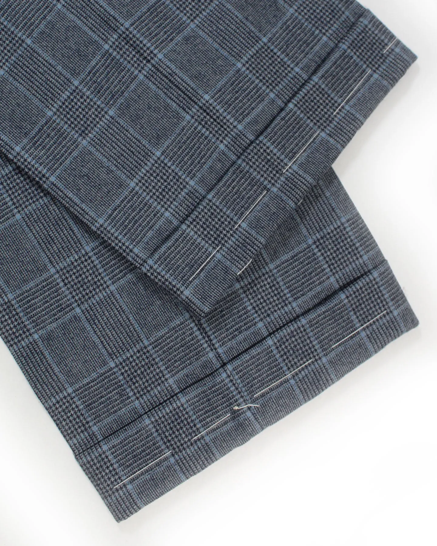 Cesare Attolini Wool Suit Gray Blue Plaid EU 50/ US 40