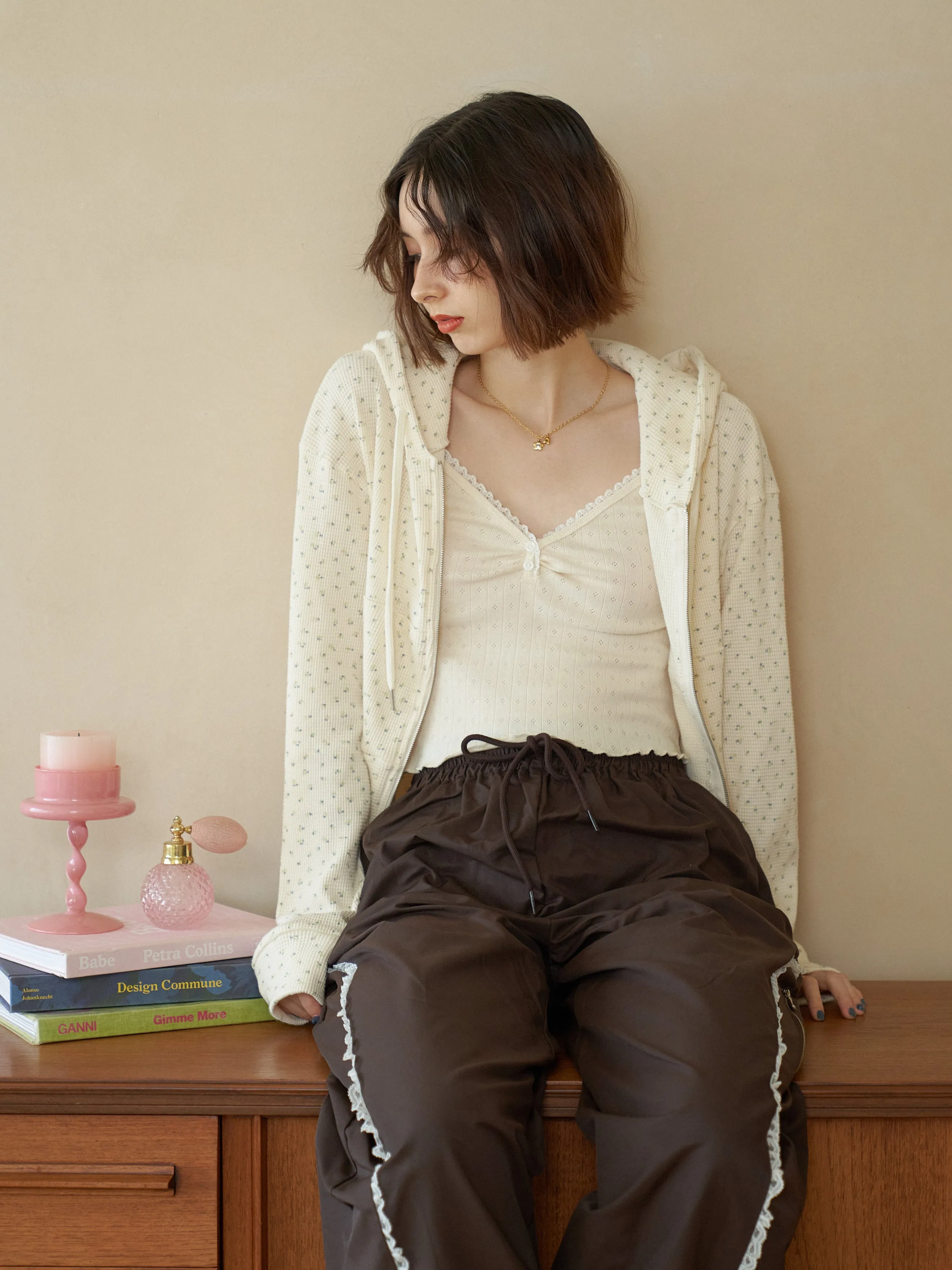 Chocolate Color Nylon Pants