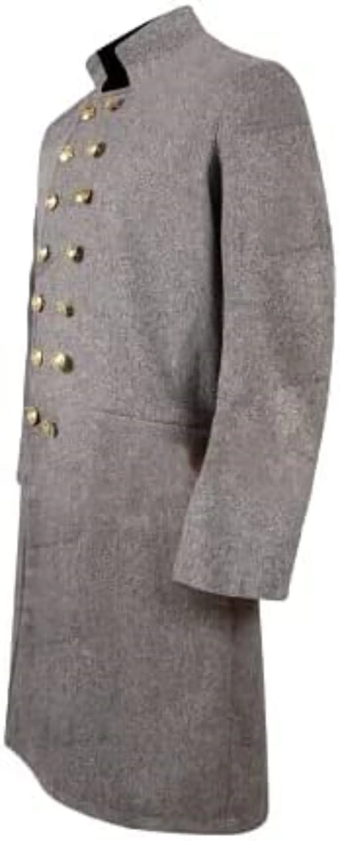 Civil War CS Senior Officer's Double Breasted Grey Wool Frock Coat