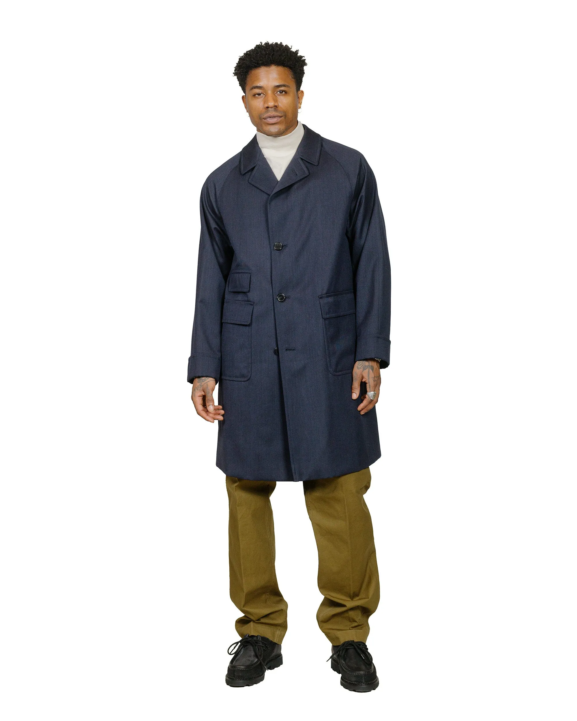 Cohérence Corb II Whiptwill Over Coat Dark Blue