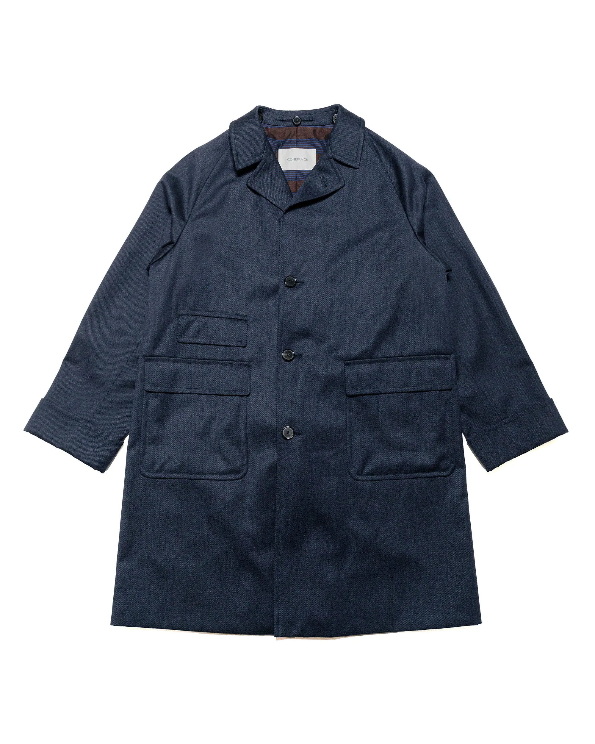 Cohérence Corb II Whiptwill Over Coat Dark Blue