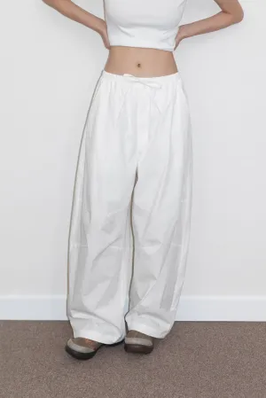 Cotton blend balloon silhouette pants | 3 color