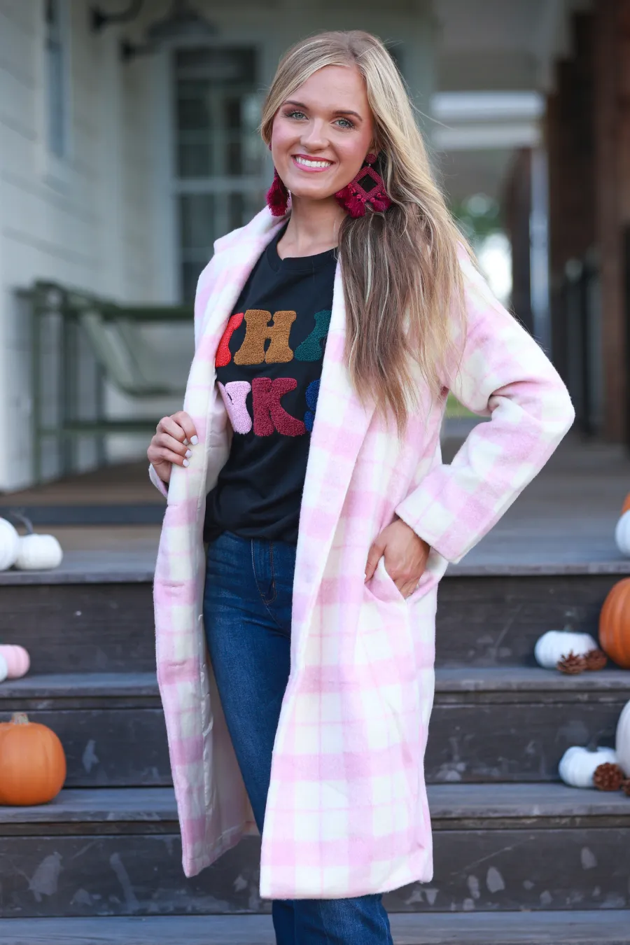 Cover Girl Plaid Coat