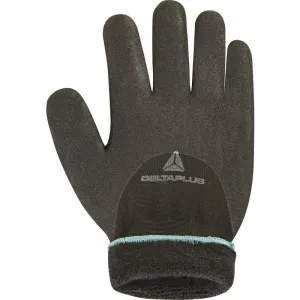 DELTAPLUS Winter lined Glove foam Nitrile coated.