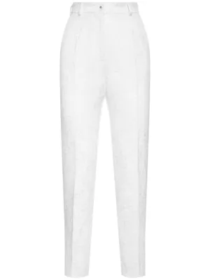 Dolce&amp;Gabbana   Straight cotton blend pants 