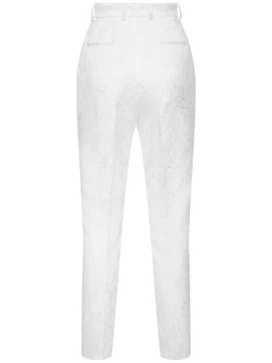 Dolce&amp;Gabbana   Straight cotton blend pants 