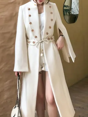 Double Breasted Woolen Coat