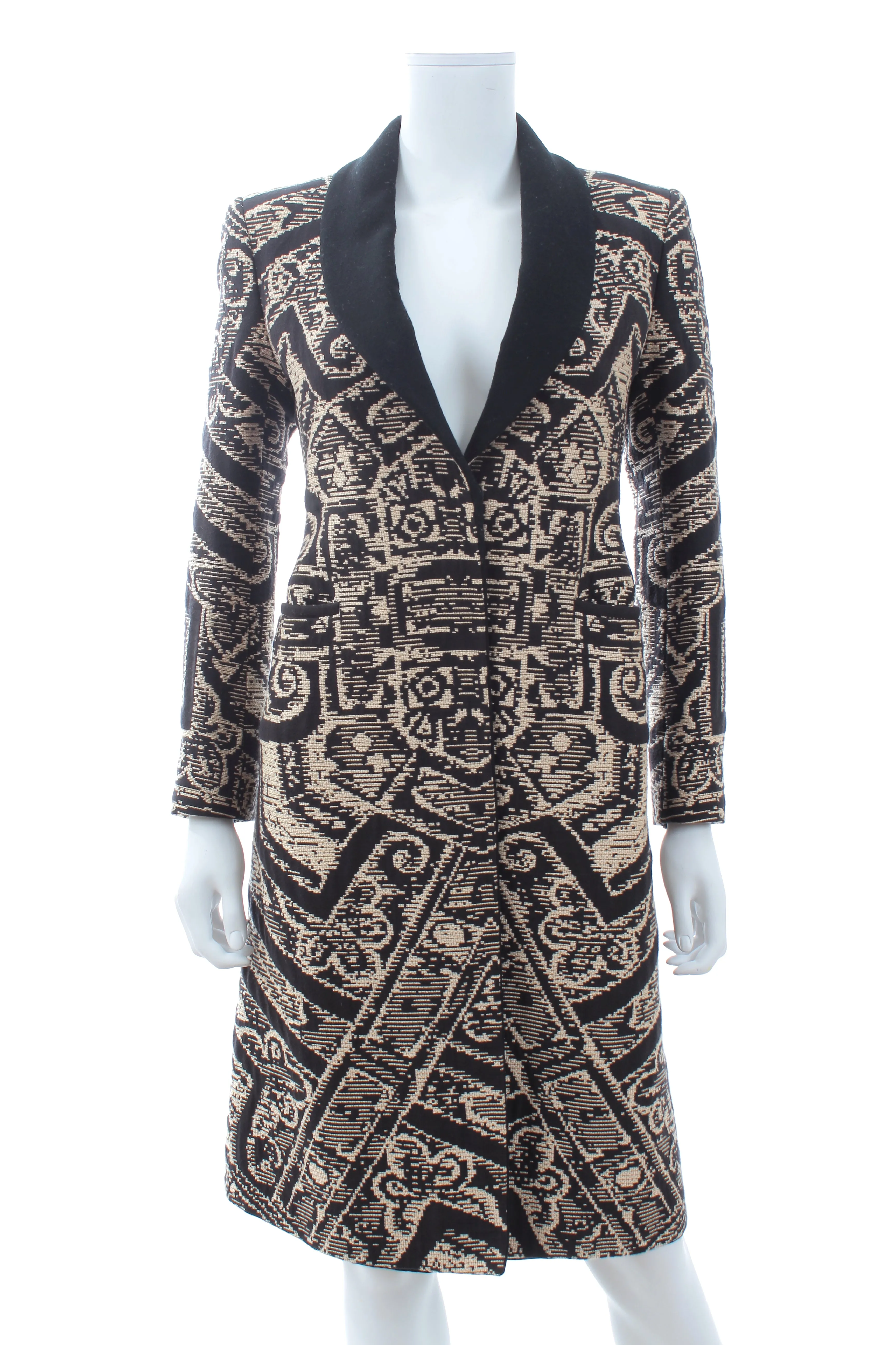 Etro Cotton-Blend Jacquard Coat