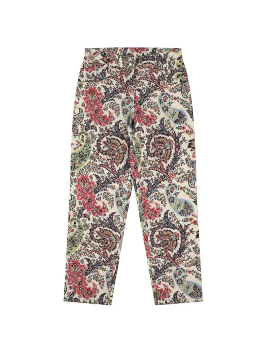 Etro   Printed stretch cotton pants 