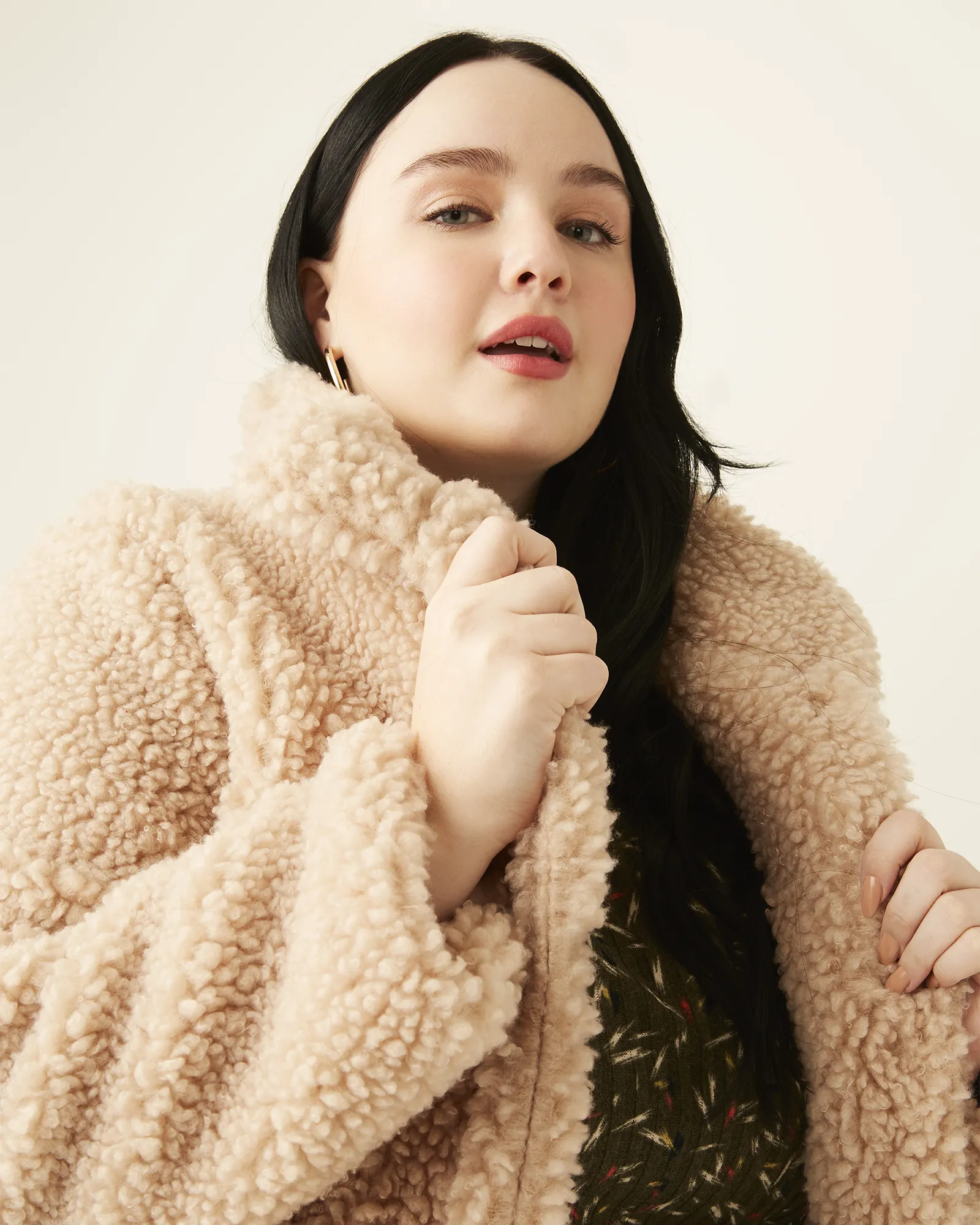 Fleur Faux-Fur Teddy Jacket | Tan