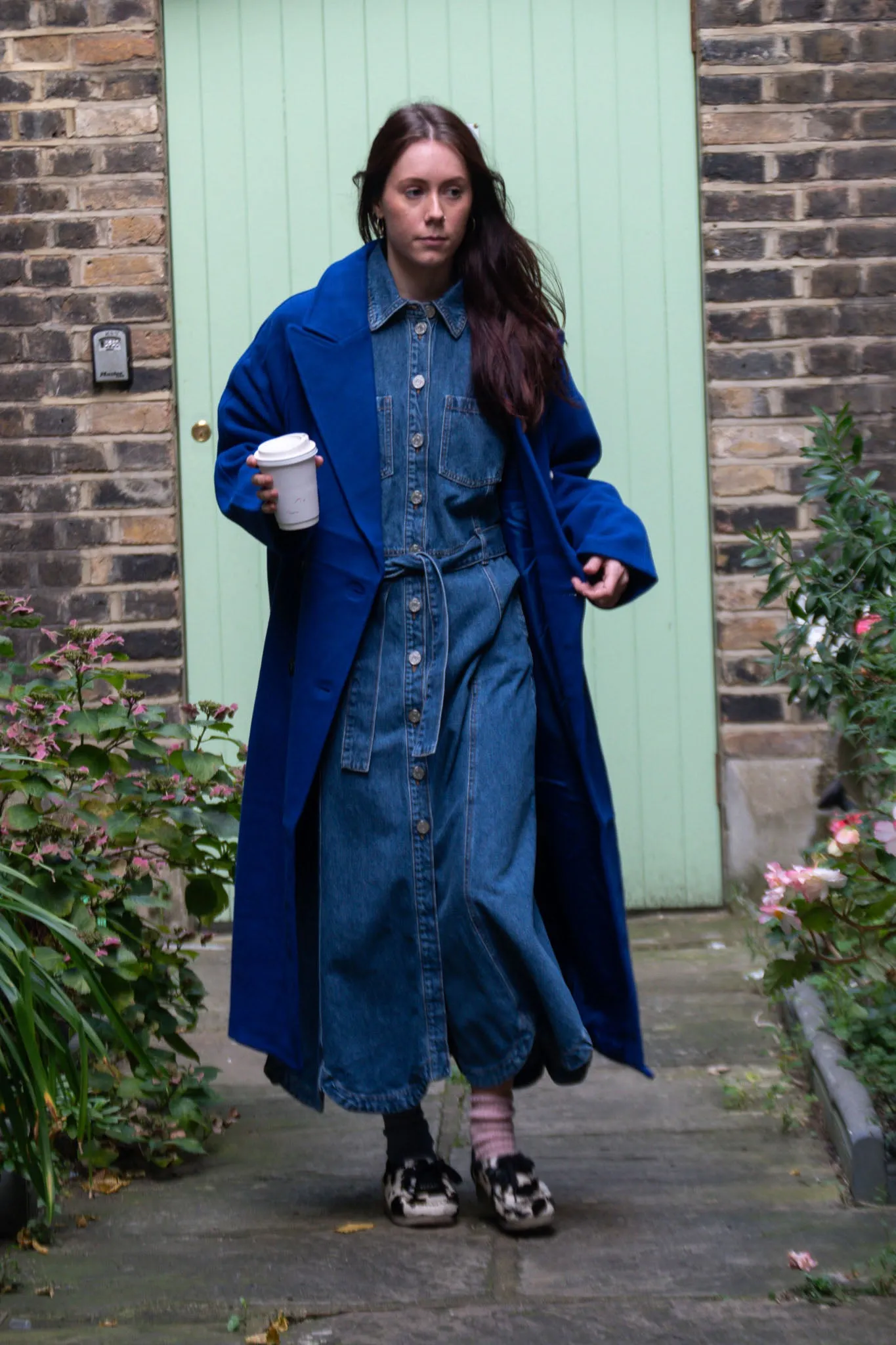 FRNCH Delphina Electric Blue Coat