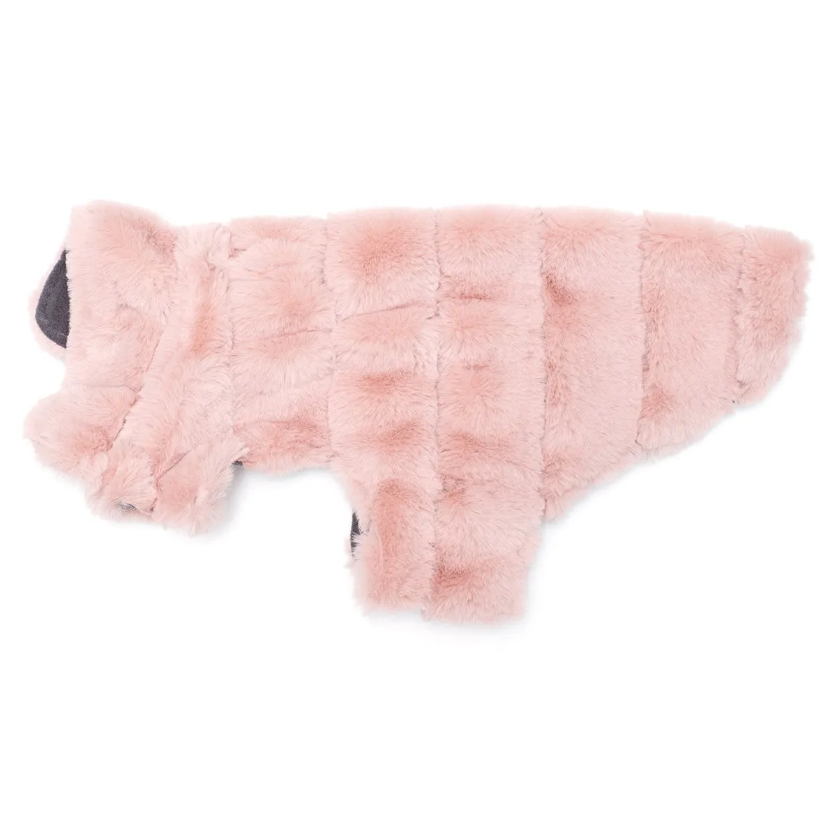 Fur Dog Coat Mauve