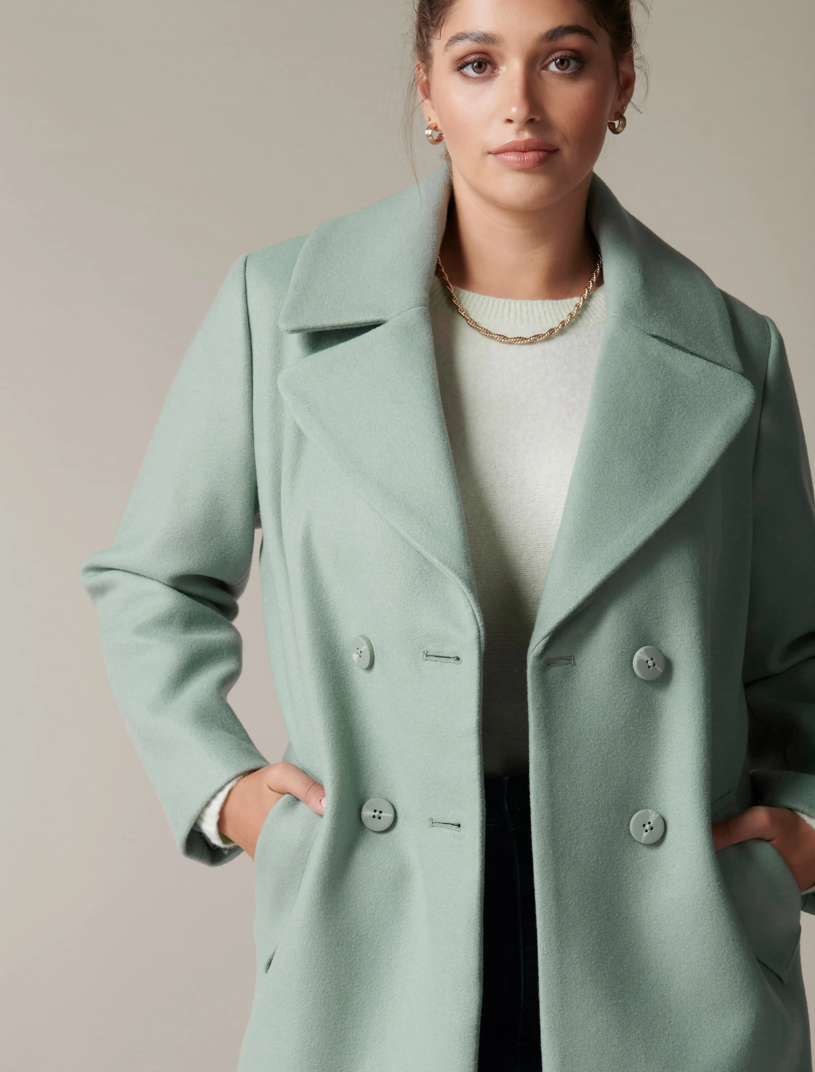 Georgie Curve Box Coat