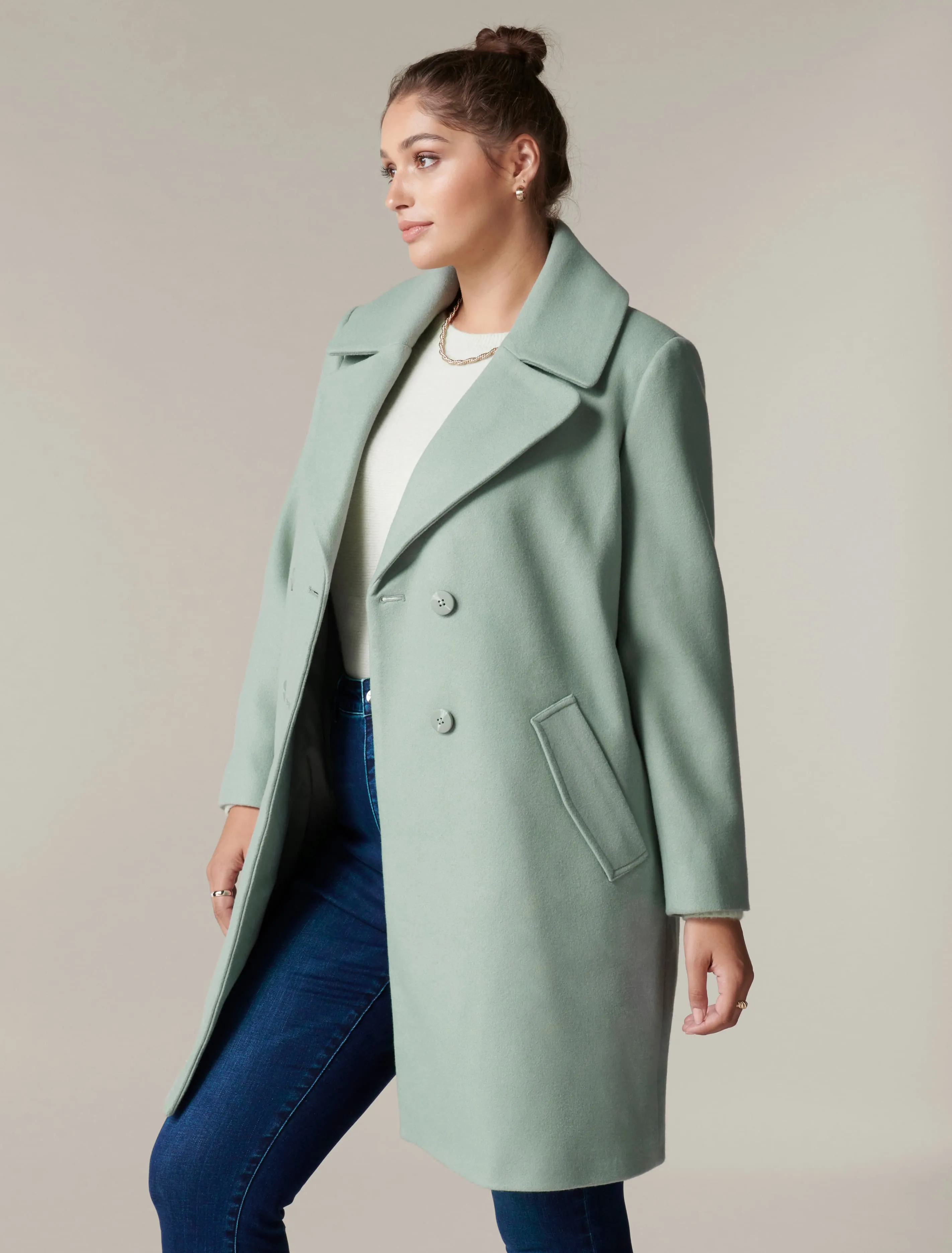 Georgie Curve Box Coat