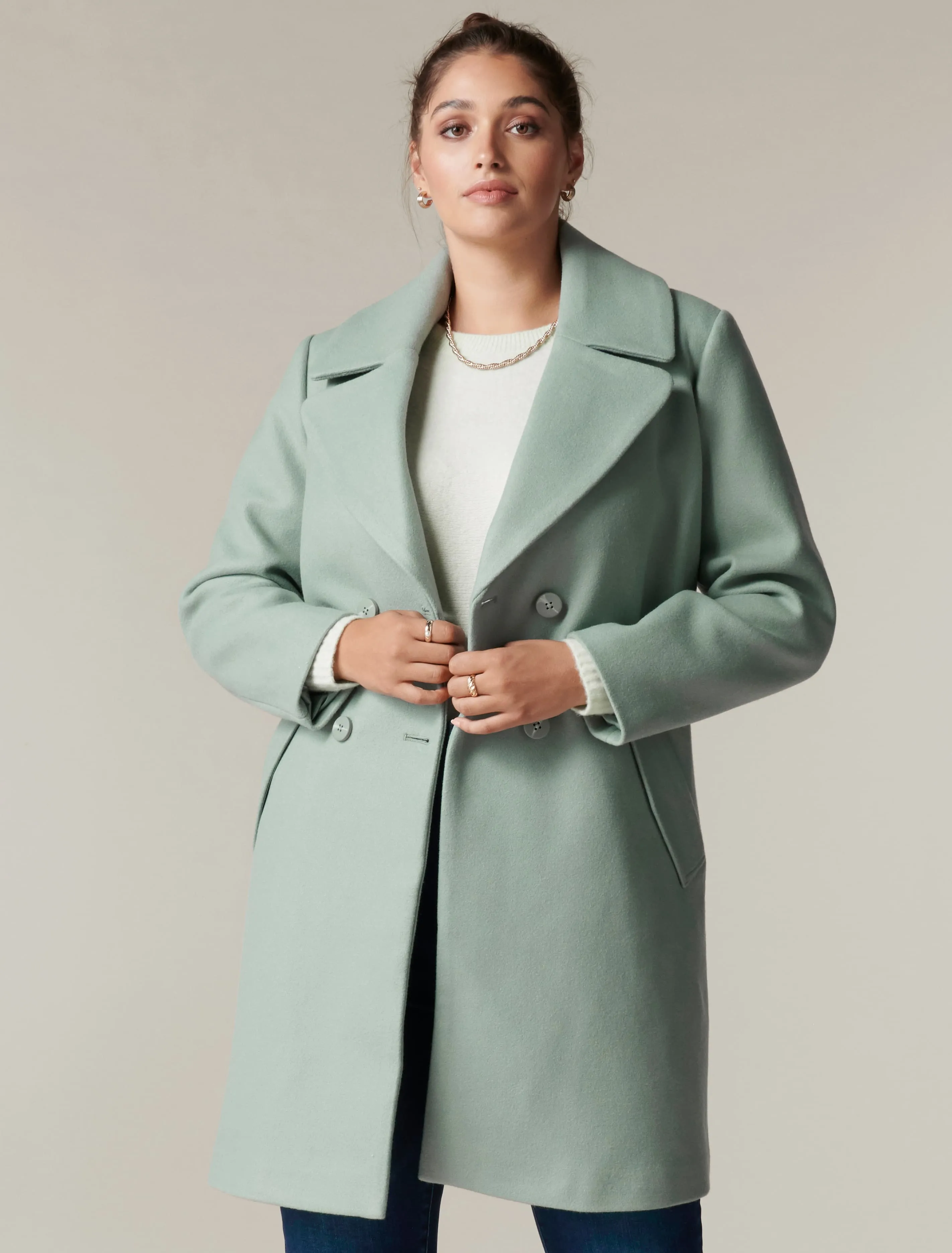 Georgie Curve Box Coat