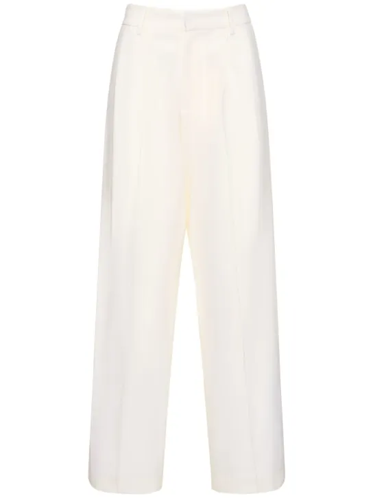 Giuseppe Di Morabito   Twisted light wool double wide pants 