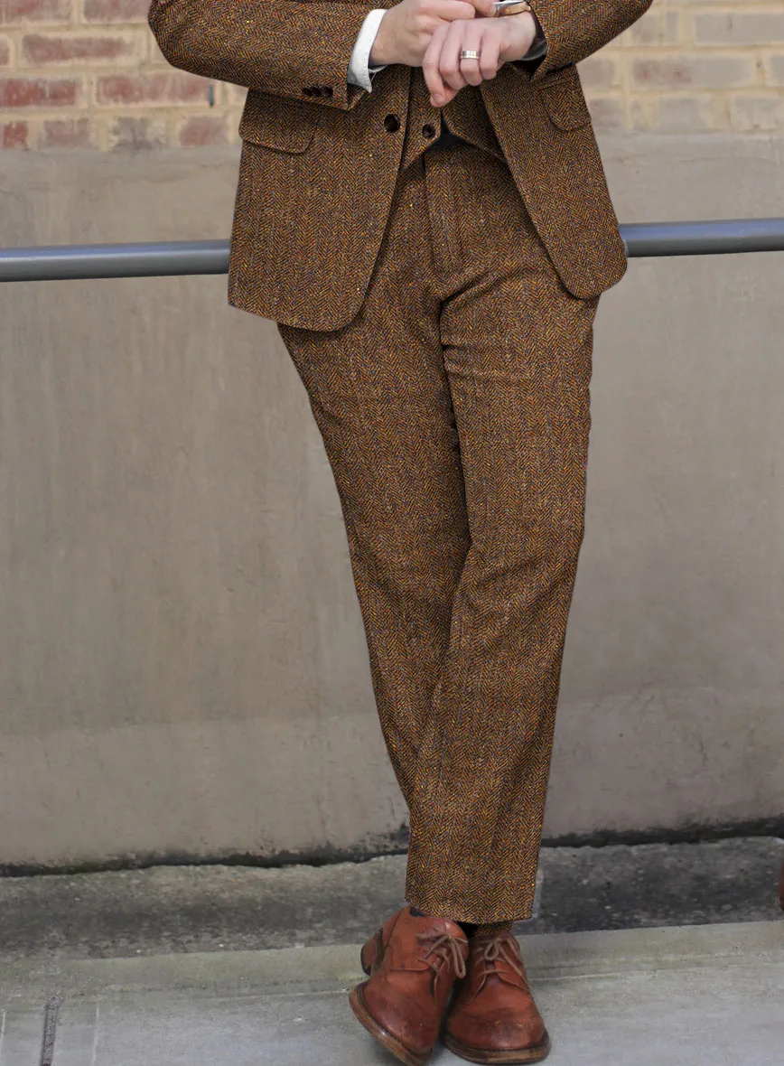 Haberdasher Autumn Rust Tweed Pants