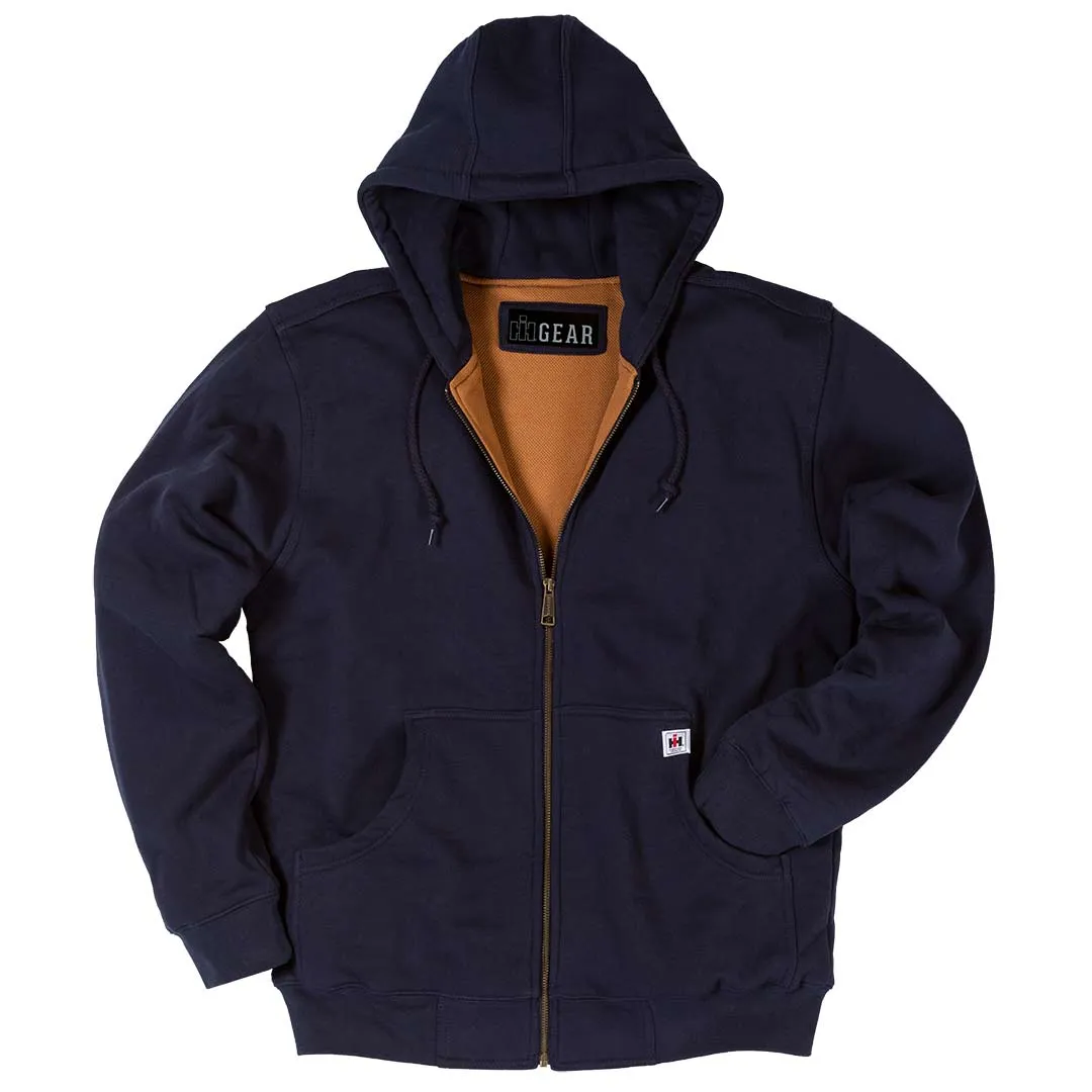 Heavyweight Thermal-Lined Hooded Zip-Front Sweatshirt